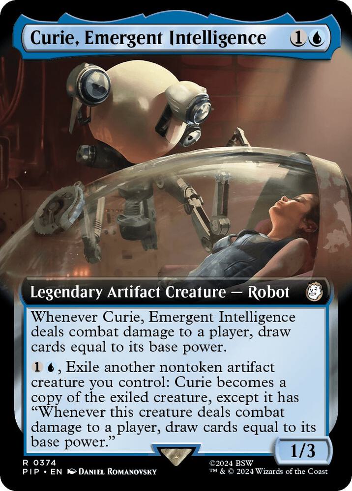 Curie, Emergent Intelligence 374/326 (Universes Beyond: Fallout)  - Extended Art Foil | Good Games Morley