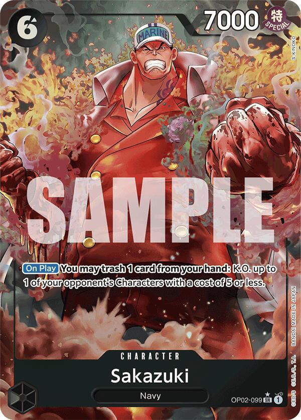 Sakazuki OP02-099 (Premium Booster -The Best-)  - Alternate Art Foil | Good Games Morley