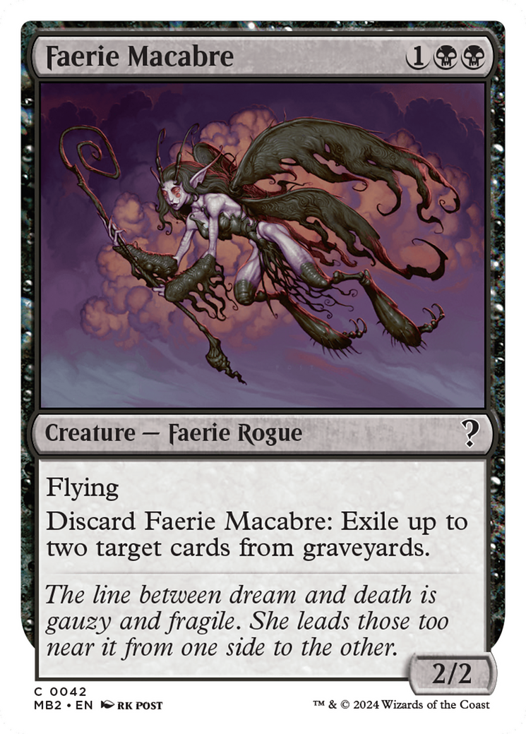 Faerie Macabre (White Border) [Mystery Booster 2] | Good Games Morley