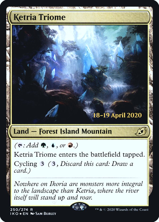 Ketria Triome [Ikoria: Lair of Behemoths Prerelease Promos] | Good Games Morley