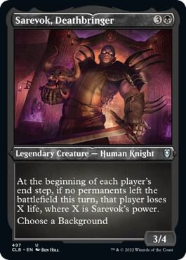 Sarevok Deathbringer 497 (Commander Legends: Battle for Baldur's Gate)  - Etched Foil | Good Games Morley