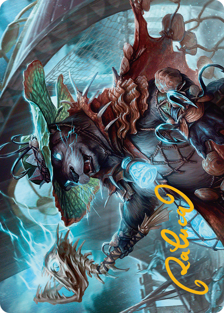 Tempest Angler Art Card (Gold-Stamped Signature) [Bloomburrow Art Series] | Good Games Morley