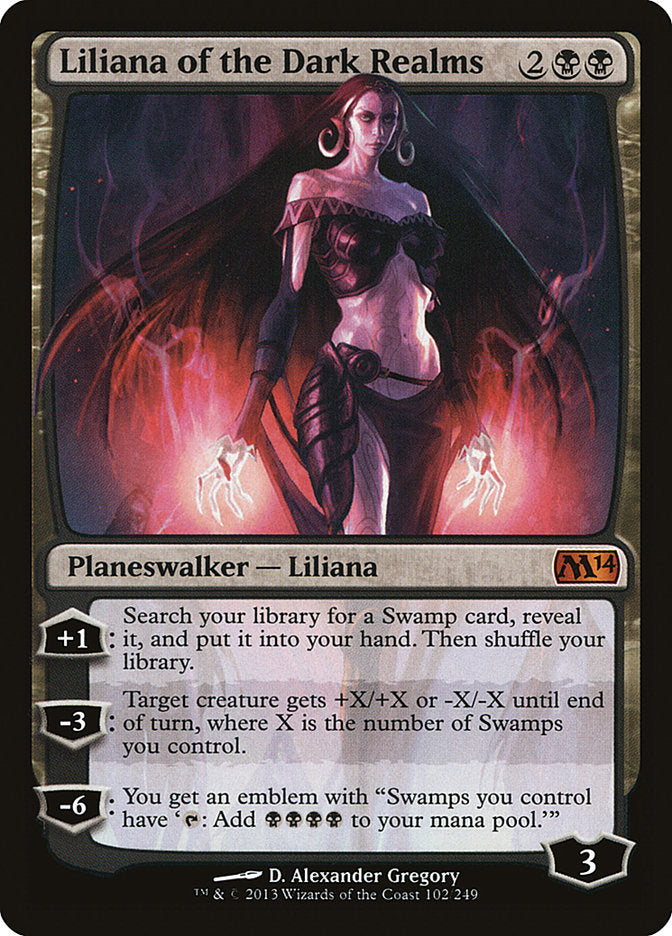 Liliana of the Dark Realms 102/249 (Magic 2014 (M14))  | Good Games Morley