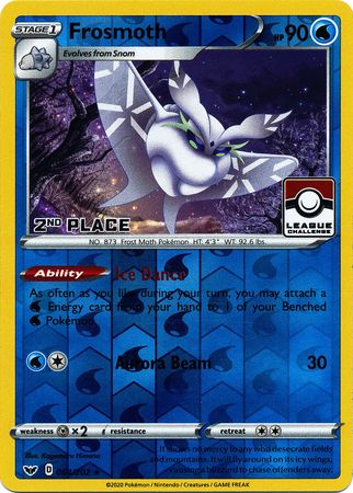 Frosmoth (064/202) (League Promo 2nd Place) [Sword & Shield: Base Set] | Good Games Morley