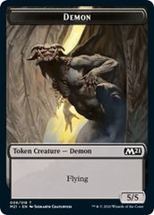 Demon // Pirate Double-Sided Token [Core Set 2021 Tokens] | Good Games Morley