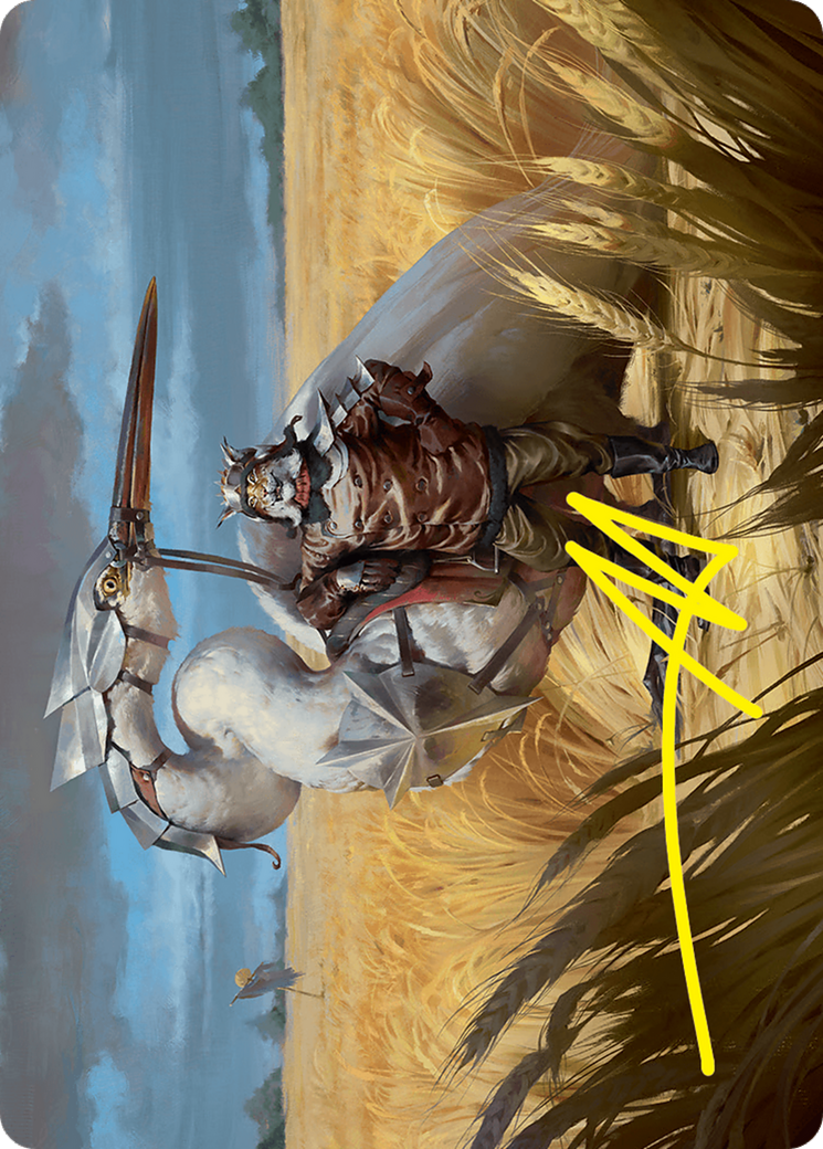 Skyknight Squire Art Card (4/54) (Gold-Stamped Signature) [Foundations Art Series] | Good Games Morley