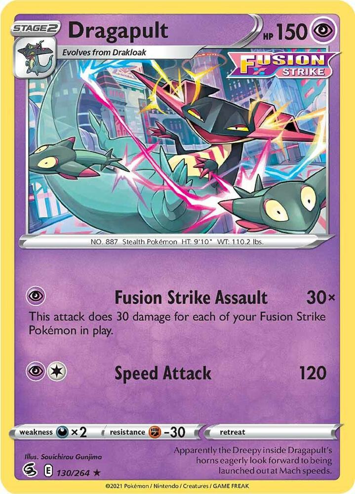 Dragapult 130/264 (SWSH08: Fusion Strike)  - Holofoil | Good Games Morley