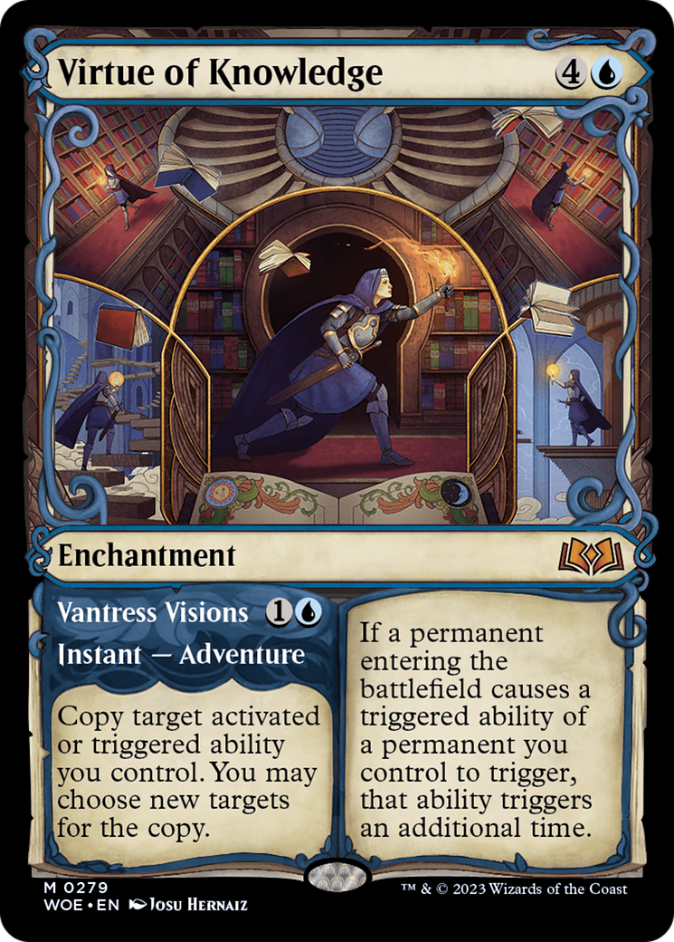 Virtue of Knowledge // Vantress Visions (Showcase) [Wilds of Eldraine] | Good Games Morley