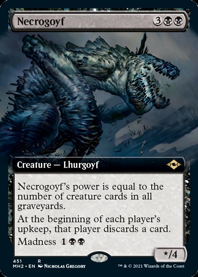 Necrogoyf (Extended Art) [Modern Horizons 2] | Good Games Morley