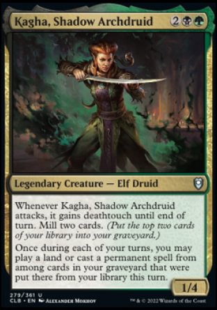 Kagha, Shadow Archdruid [Commander Legends: Battle for Baldur's Gate] | Good Games Morley