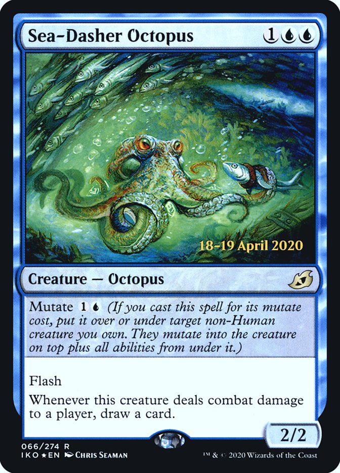 Sea-Dasher Octopus [Ikoria: Lair of Behemoths Prerelease Promos] | Good Games Morley