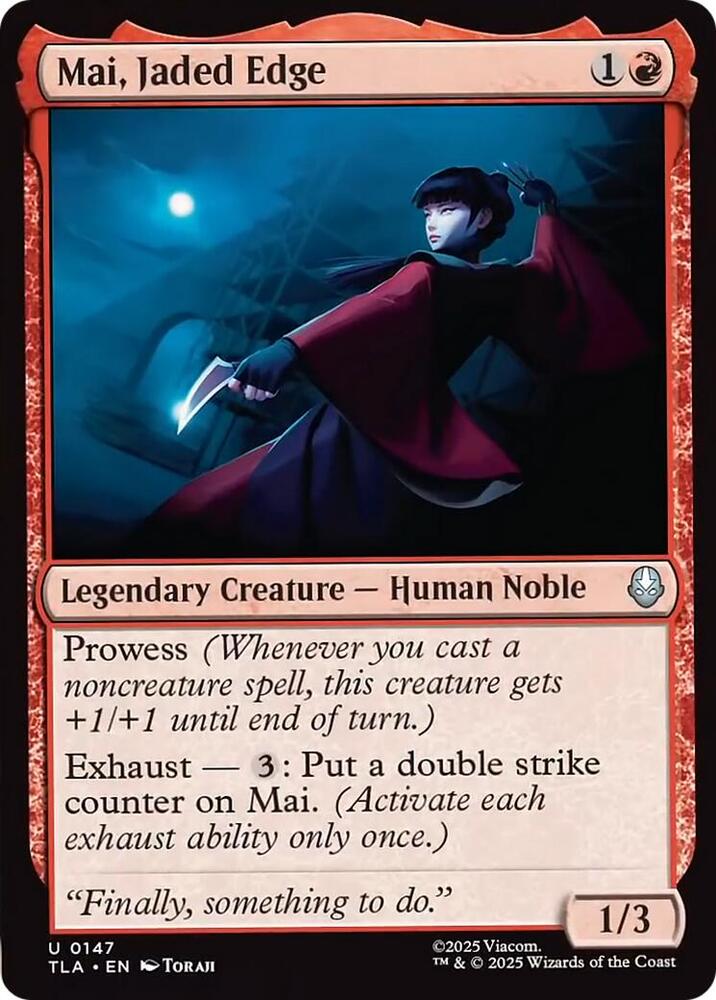 Mai, Jaded Edge 147/286 (Avatar: The Last Airbender)  - Foil | Good Games Morley