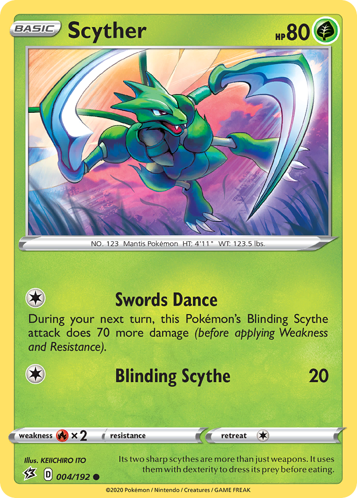 Scyther (004/192) [Sword & Shield: Rebel Clash] | Good Games Morley