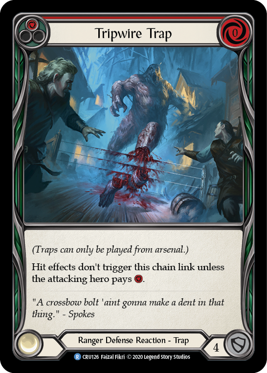 Tripwire Trap [CRU126] (Crucible of War)  1st Edition Rainbow Foil | Good Games Morley