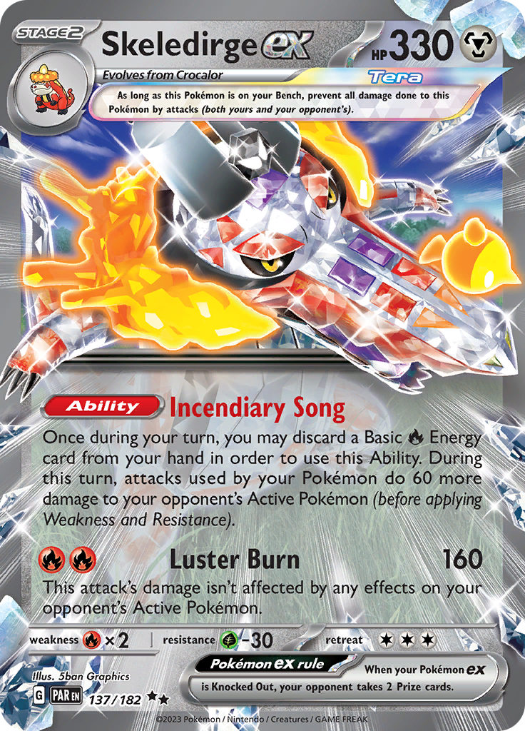Skeledirge ex (137/182) [Scarlet & Violet: Paradox Rift] | Good Games Morley