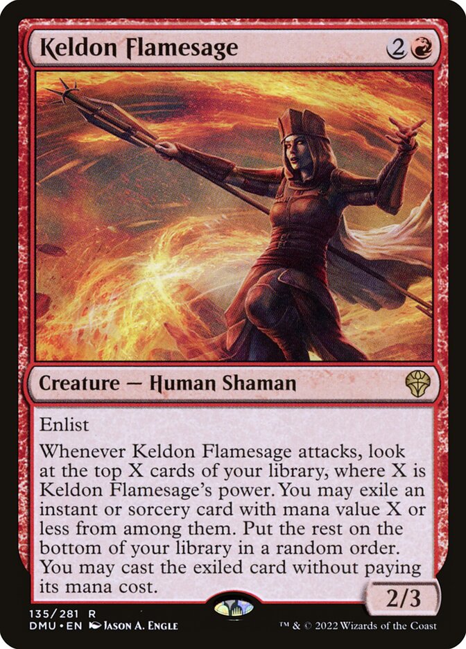 Keldon Flamesage 135/281 (Dominaria United)  - Foil | Good Games Morley