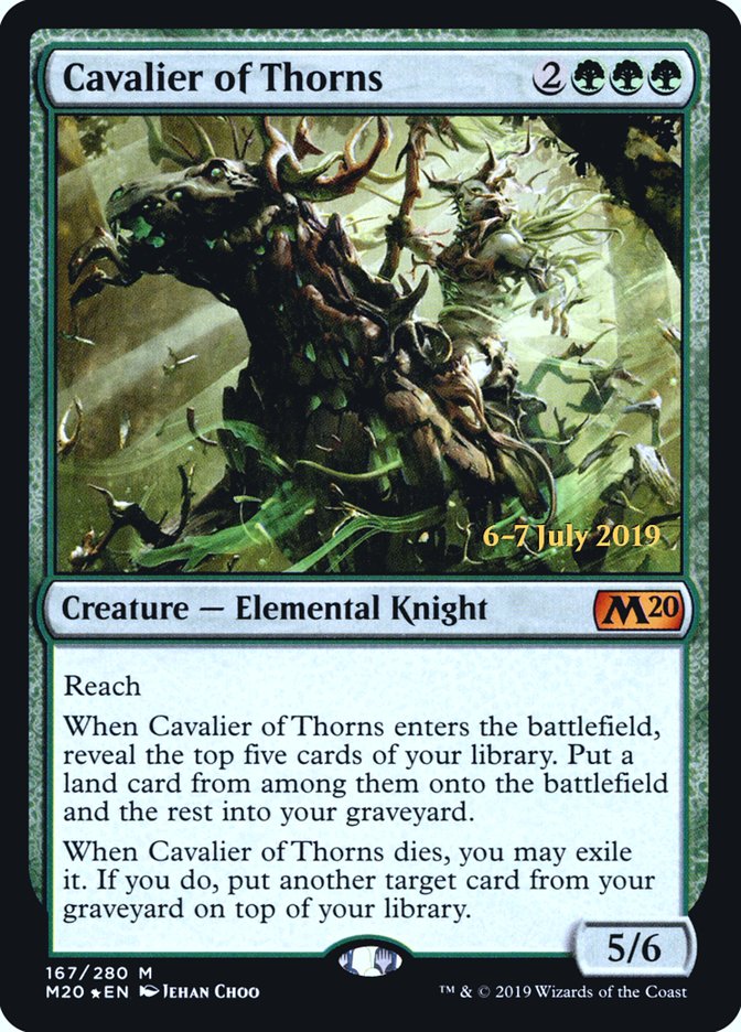 Cavalier of Thorns [Core Set 2020 Prerelease Promos] | Good Games Morley