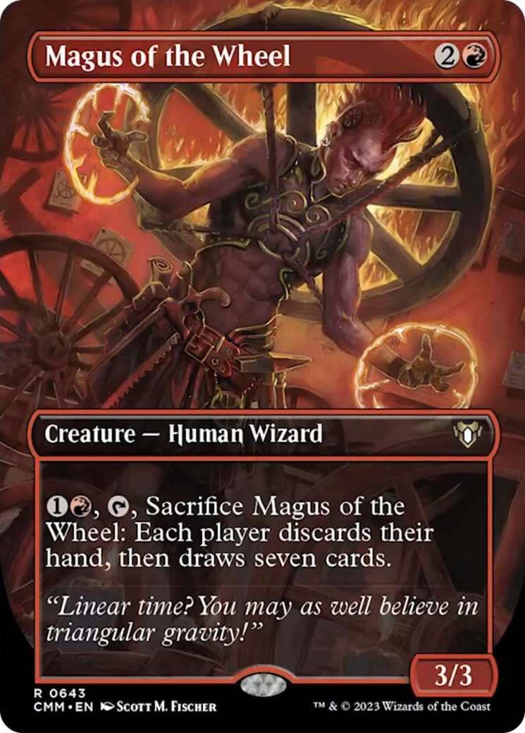 Magus of the Wheel (Borderless Alternate Art) [Commander Masters] | Good Games Morley
