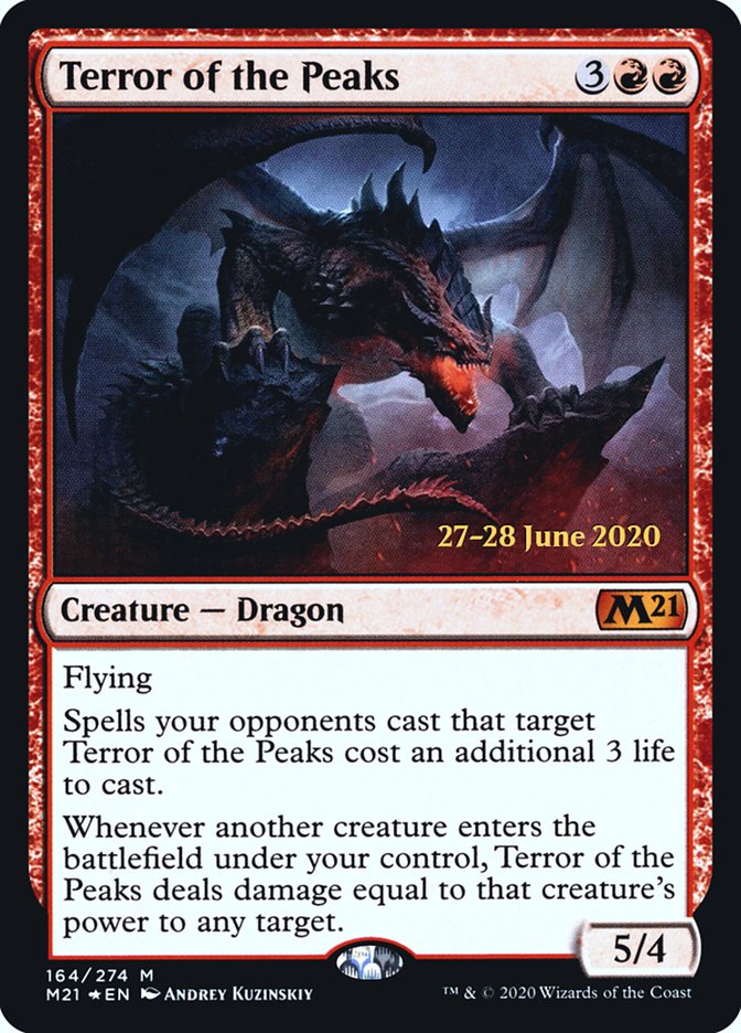 Terror of the Peaks [Core Set 2021 Prerelease Promos] | Good Games Morley