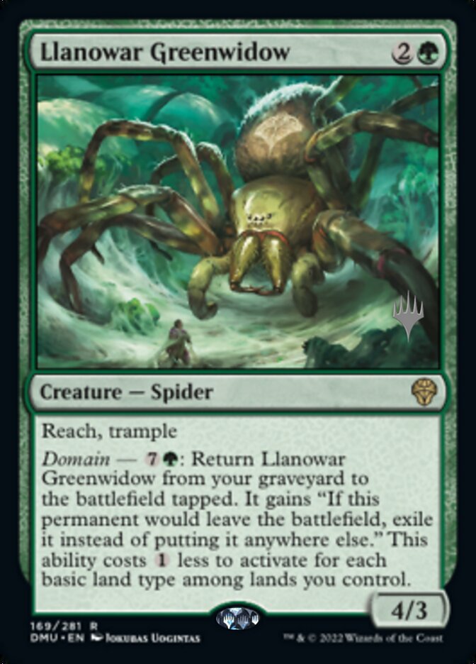 Llanowar Greenwidow (Promo Pack) [Dominaria United Promos] | Good Games Morley