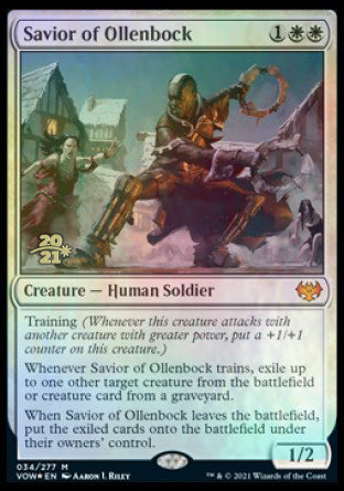 Savior of Ollenbock [Innistrad: Crimson Vow Prerelease Promos] | Good Games Morley