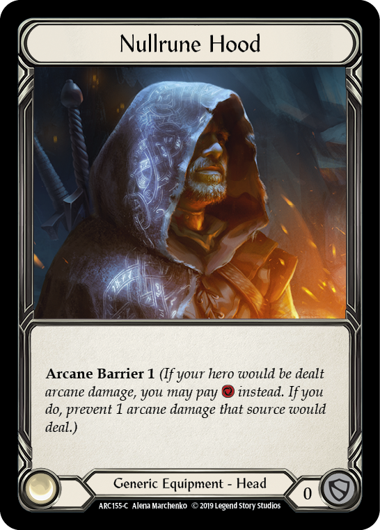 Nullrune Hood [ARC155-C] (Arcane Rising)  1st Edition Cold Foil | Good Games Morley