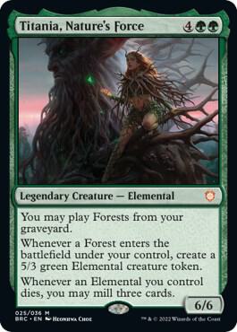 Titania Natures Force 25 (Commander: The Brothers' War)  - Foil | Good Games Morley