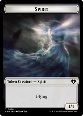Spirit (0010) // Elemental (0037) Double-Sided Token [Commander Masters Tokens] | Good Games Morley