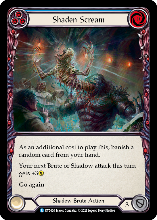 Shaden Scream (Blue) [DTD120] (Dusk Till Dawn)  Rainbow Foil | Good Games Morley
