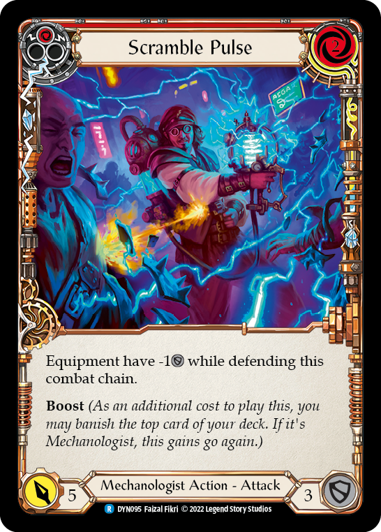 Scramble Pulse (Red) [DYN095] (Dynasty)  Rainbow Foil | Good Games Morley