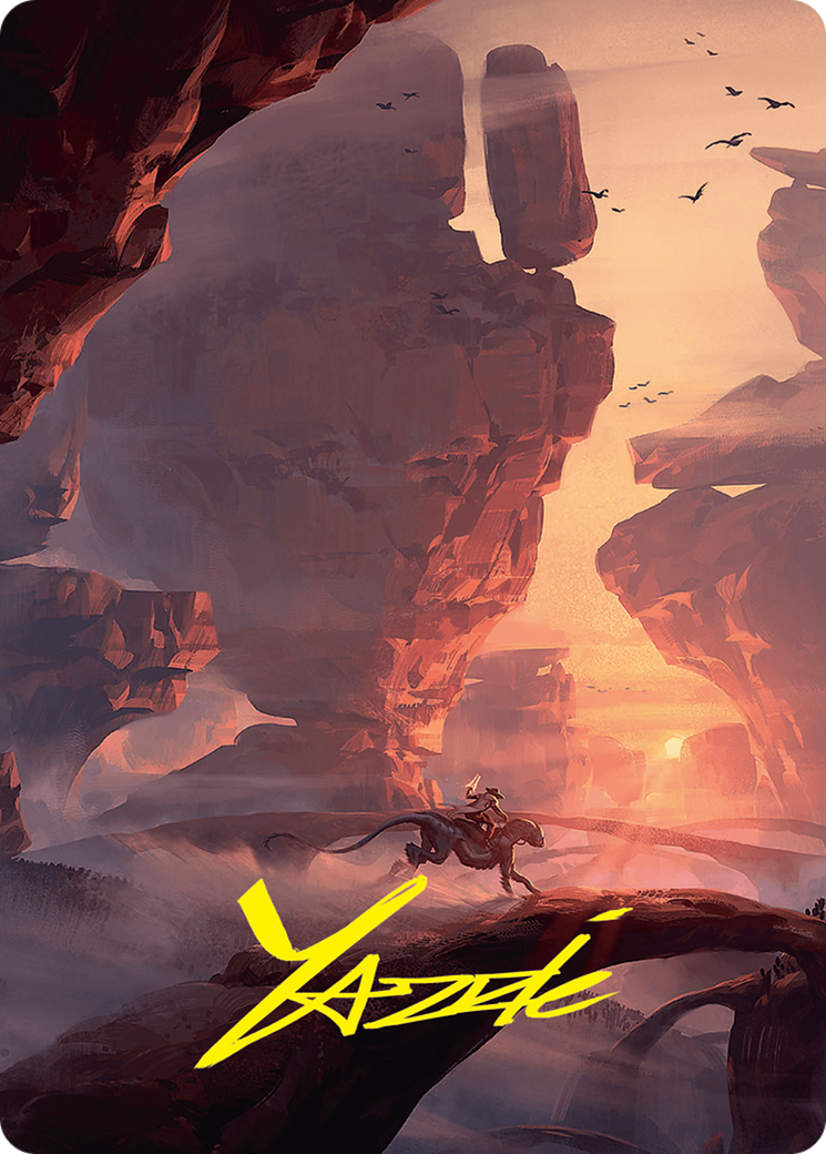Mountain Art Card (24/54) (Gold-Stamped Signature) [Foundations Art Series] | Good Games Morley