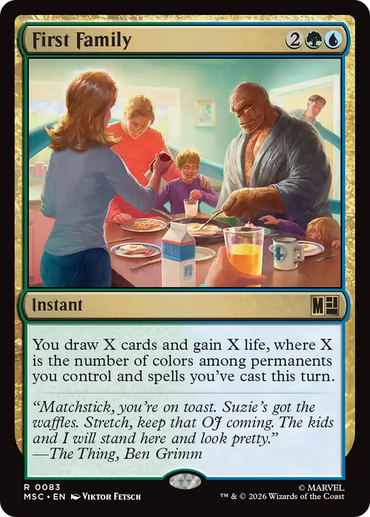 First Family (Surge Foil) [Marvel Super Heroes Commander] | Good Games Morley
