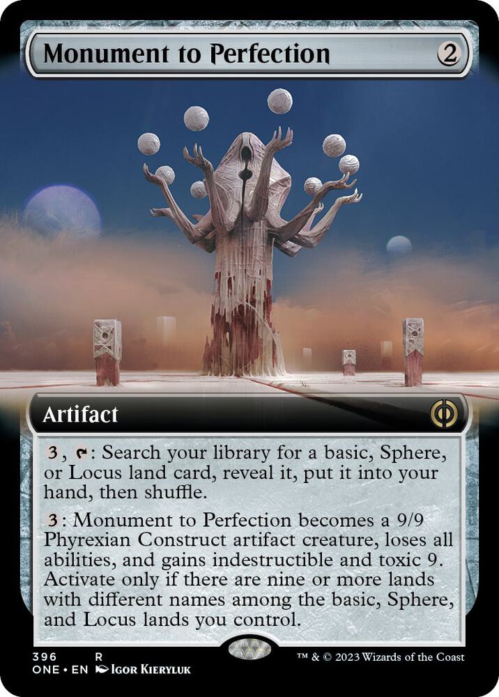 Monument to Perfection 396/271 (Phyrexia: All Will Be One)  - Extended Art | Good Games Morley