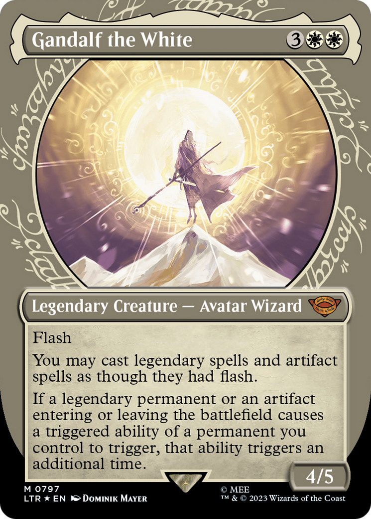 Gandalf the White (Showcase) (Surge Foil) [The Lord of the Rings: Tales of Middle-Earth] | Good Games Morley