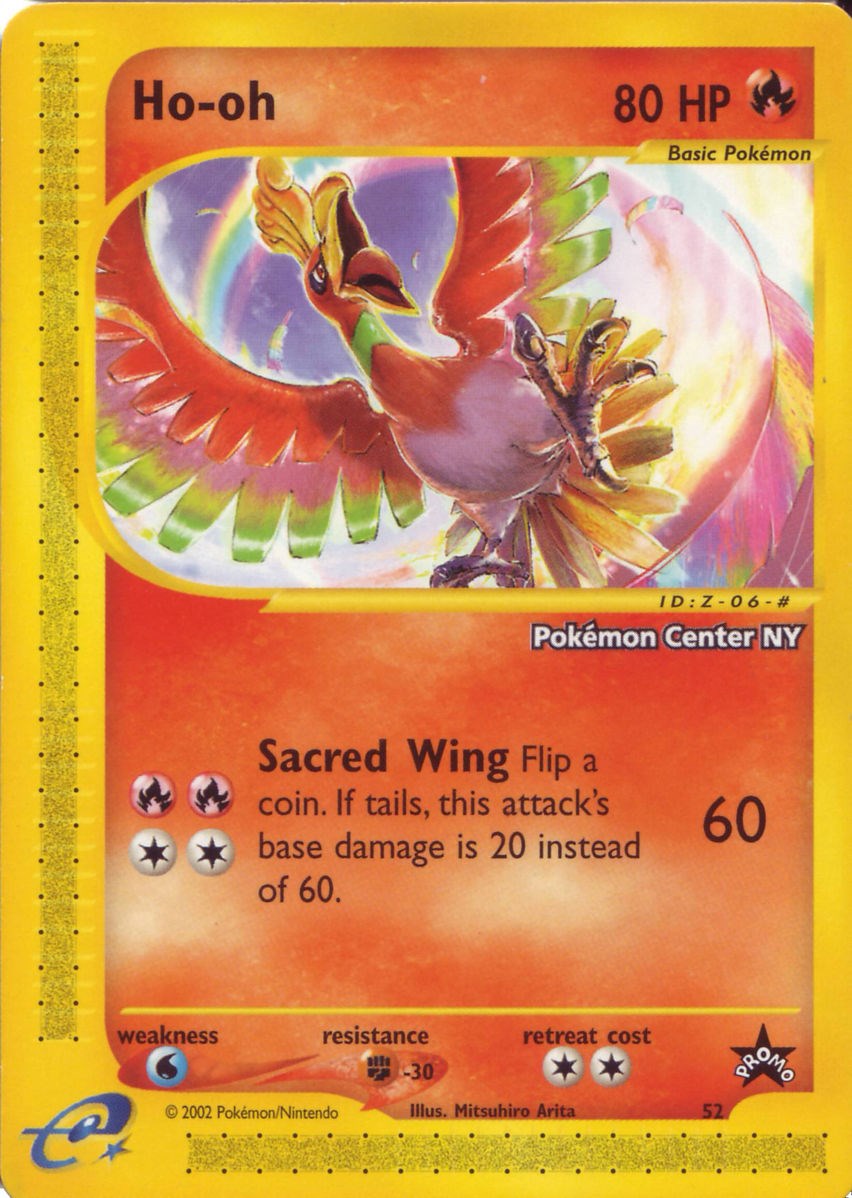 Ho-oh (52) (Pokemon Center NY Promo) [Wizards of the Coast: Black Star Promos] | Good Games Morley