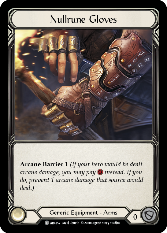 Nullrune Gloves [U-ARC157] (Arcane Rising Unlimited)  Unlimited Rainbow Foil | Good Games Morley