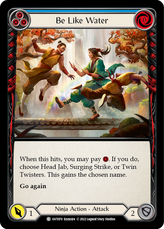 Be Like Water (Blue) [OUT070] (Outsiders)  Rainbow Foil | Good Games Morley