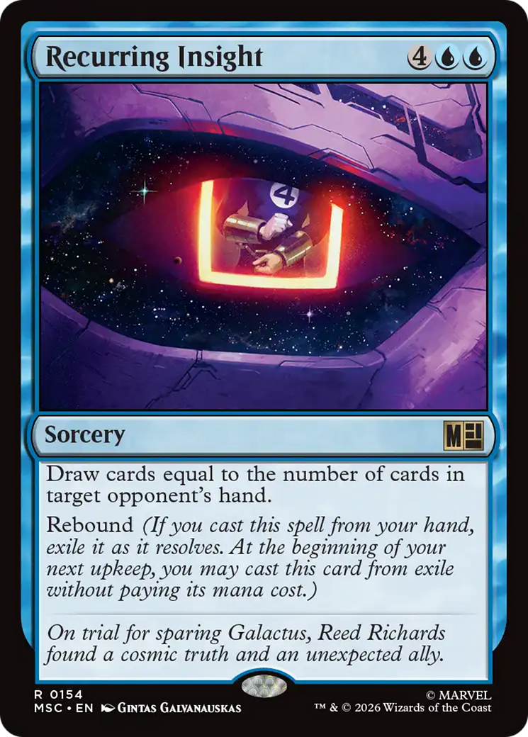Recurring Insight (Surge Foil) [Marvel Super Heroes Commander] | Good Games Morley