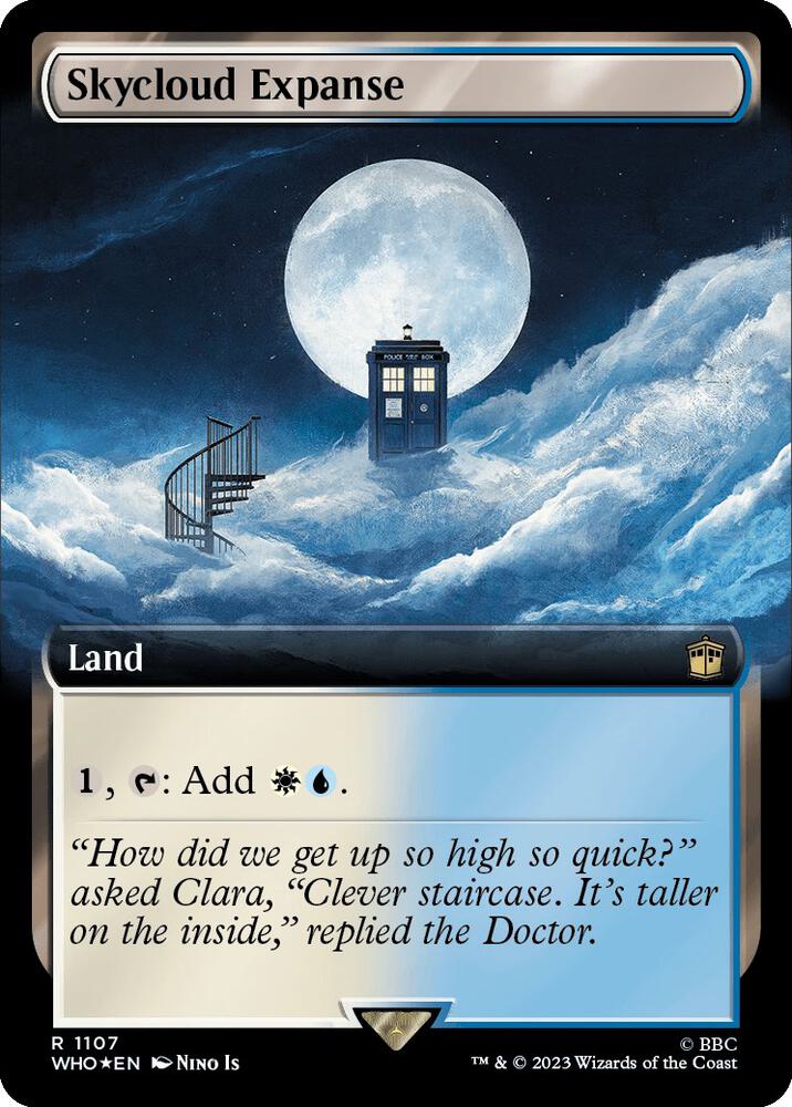 Skycloud Expanse 1107/331 (Universes Beyond: Doctor Who)  - Extended Art Surge Foil | Good Games Morley