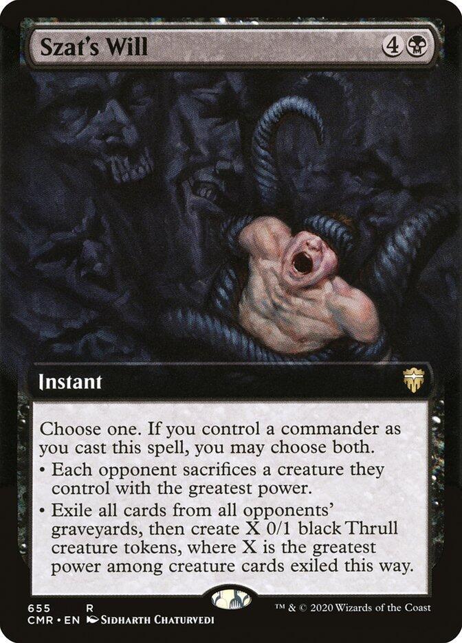 Szat's Will 655 (Commander Legends)  - Extended Art | Good Games Morley