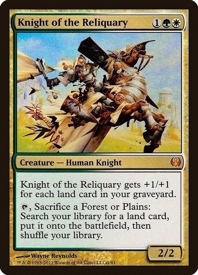 Knight of the Reliquary 1/81 (Duel Decks: Knights vs. Dragons)  - Foil | Good Games Morley