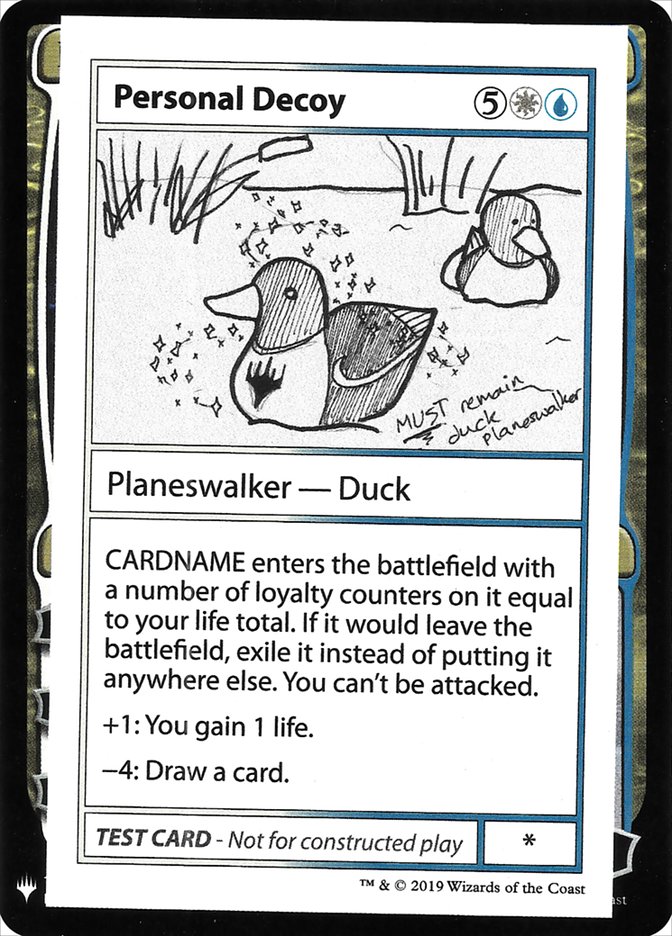 Personal Decoy [Mystery Booster Playtest Cards] | Good Games Morley