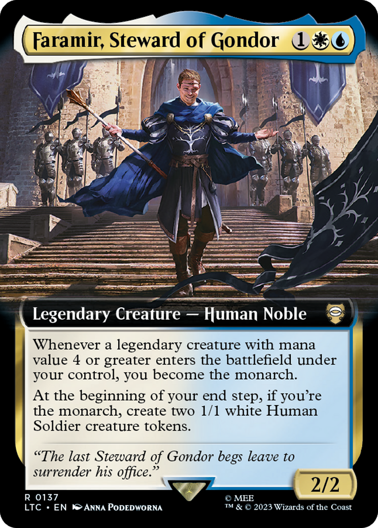 Faramir, Steward of Gondor (Extended Art) [The Lord of the Rings: Tales of Middle-Earth Commander] | Good Games Morley