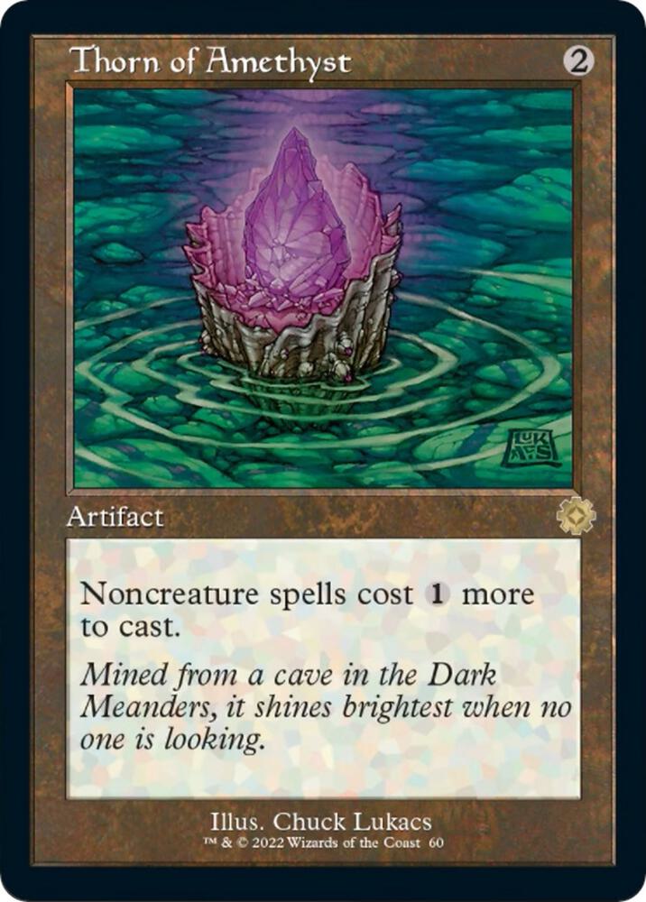 Thorn of Amethyst 60/63 (The Brothers' War: Retro Frame Artifacts)  - Foil | Good Games Morley