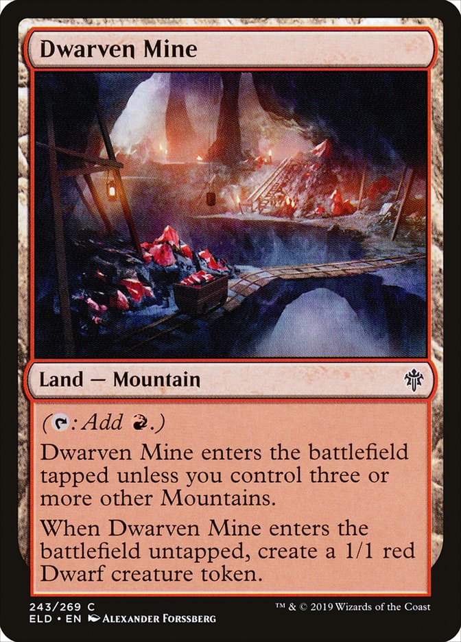 Dwarven Mine 243/269 (Throne of Eldraine)  - Foil | Good Games Morley