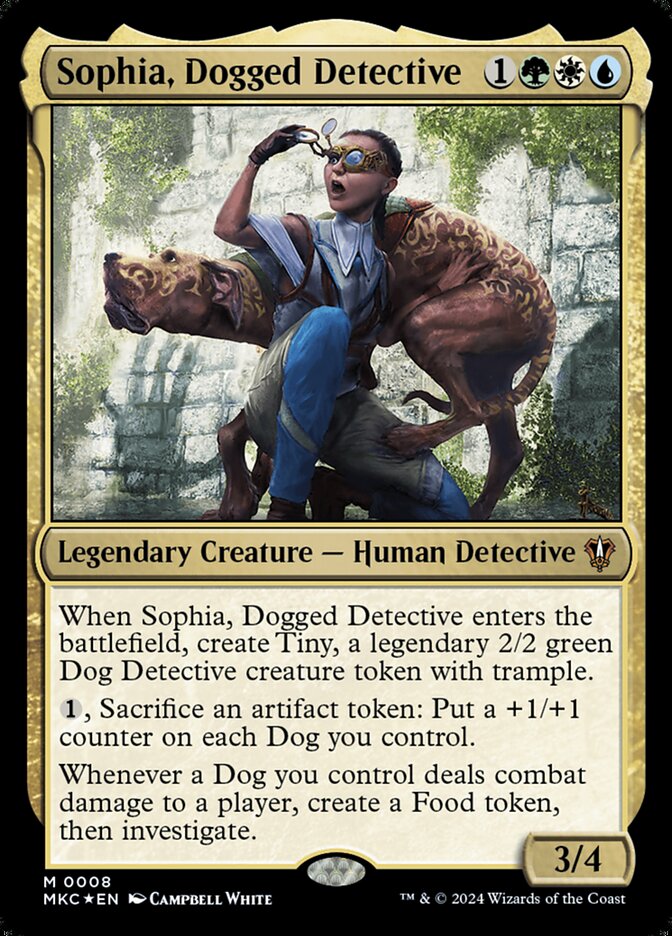 Sophia, Dogged Detective 8 (Commander: Murders at Karlov Manor)  - Foil | Good Games Morley
