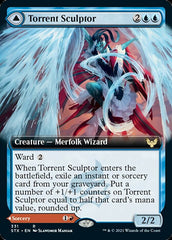 Torrent Sculptor // Flamethrower Sonata (Extended Art) [Strixhaven: School of Mages] | Good Games Morley