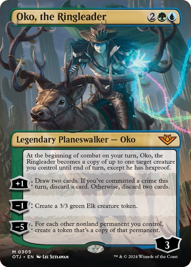 Oko, the Ringleader (Borderless) [Outlaws of Thunder Junction] | Good Games Morley