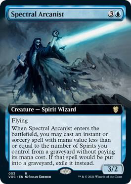 Spectral Arcanist Extended Art 53/38 (Commander: Innistrad: Crimson Vow)  | Good Games Morley