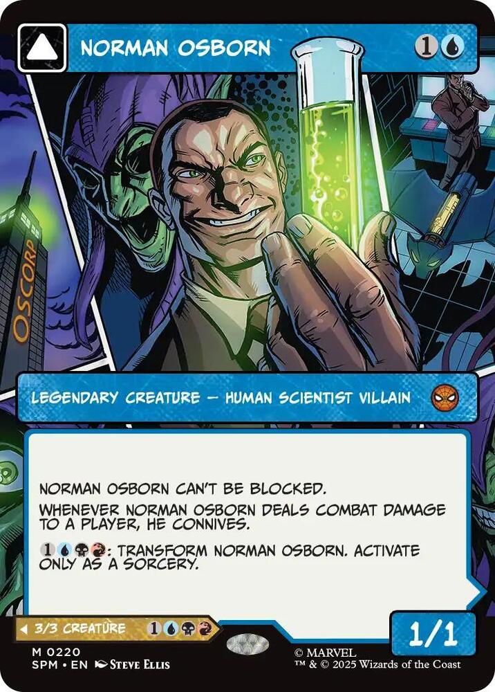 Norman Osborn Borderless 220 (Marvel's Spider-Man)  - Showcase Foil | Good Games Morley